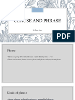 Clause and Phrase