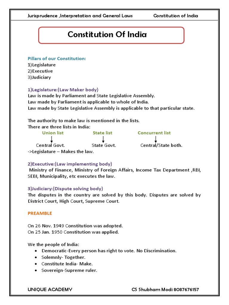 Constitution | PDF