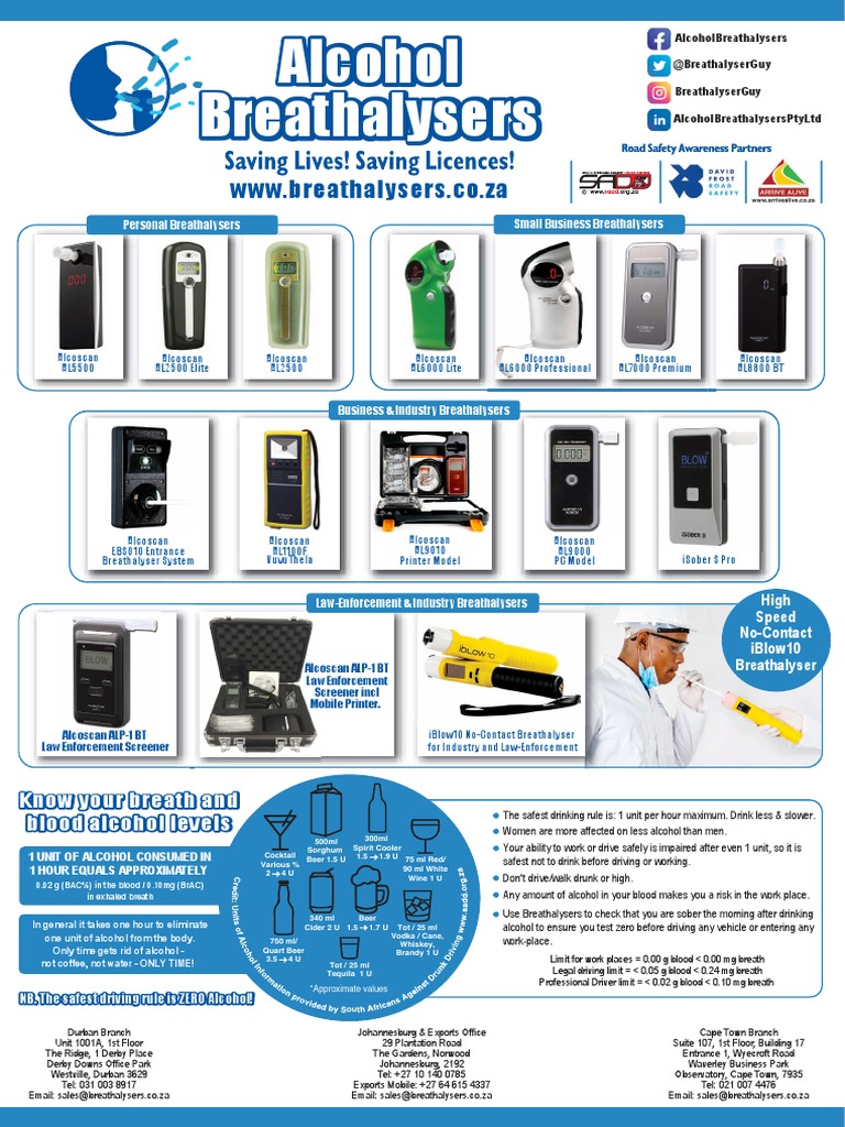 Alcohol Breathalysers Pty LTD Brochure 2022 Download Free PDF