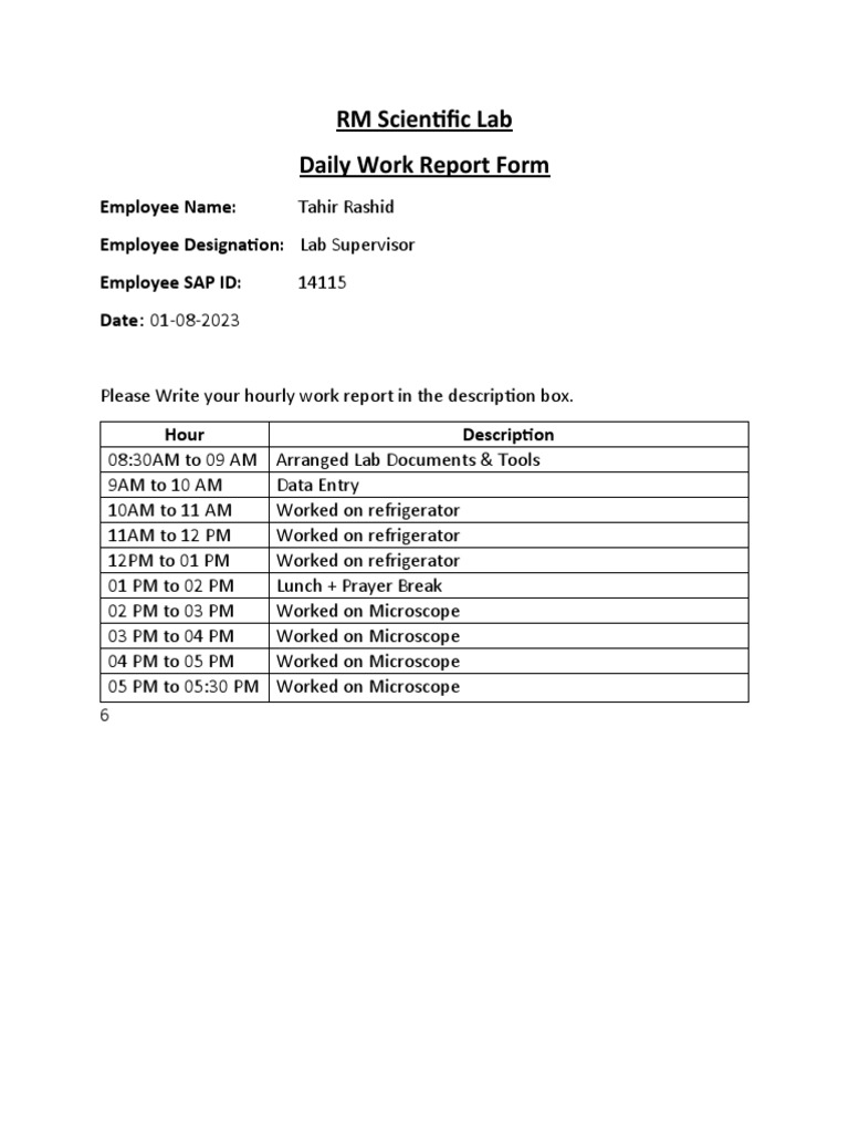 Daily Work Report App Free Download