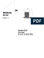 Centra CL-2 Centrifuge - User manual