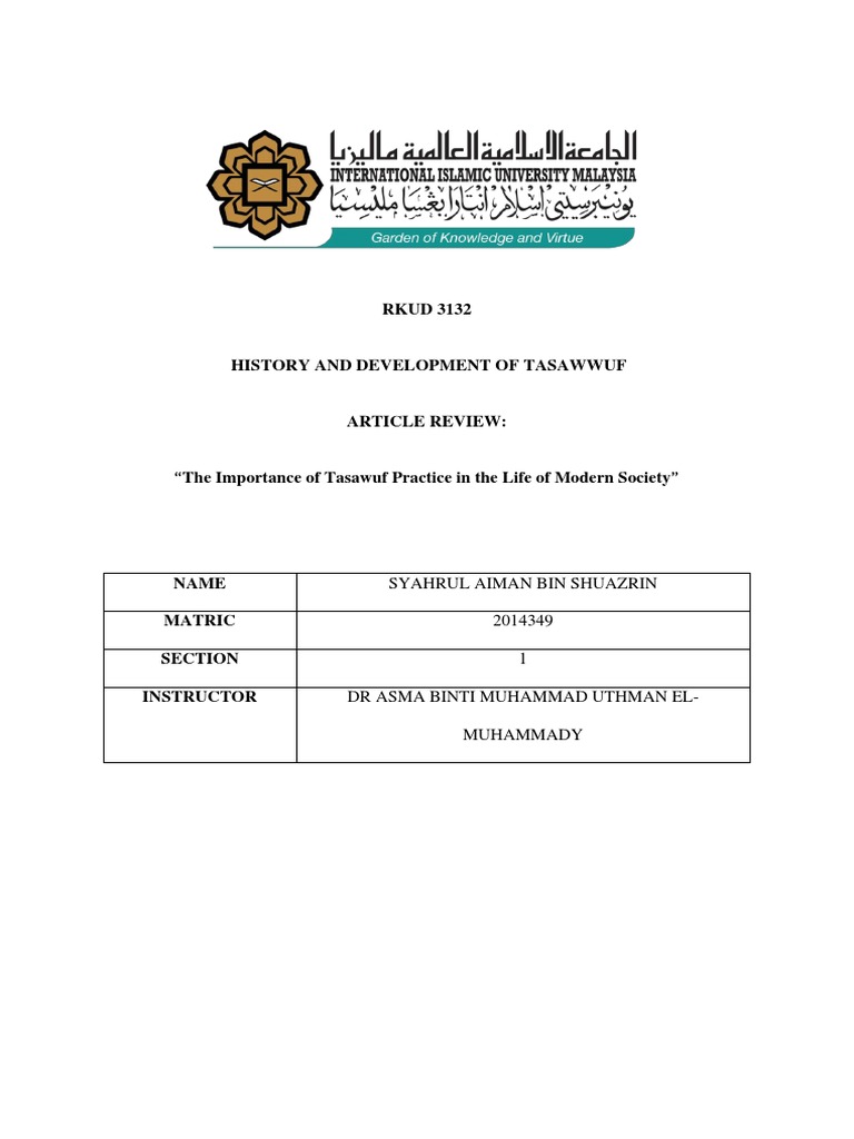 Article Review Assignment Pdf