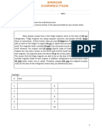 Part 2 ERROR CORRECTION Practice 1&2