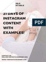 21 Days of Instagram Content