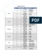 Schedule of Vii e