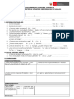 Ficha de Diagnóstico Emocional Del Estudiante