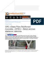 GRC-fiber Betonski Paneli
