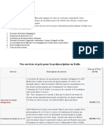 Prix Et Services Préinscription PDF