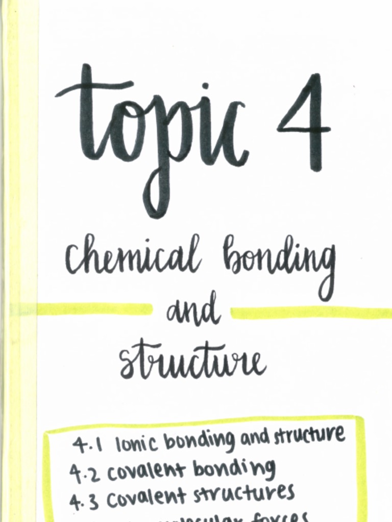 Topic 4 Revision Booklet | PDF