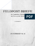 Feldpost-Briefe Universität Berlin
