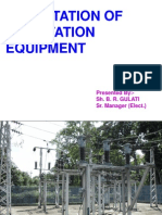 Prsentation of Sub Station Equipment: Presented By:-Sh. B. R. Gulati Sr. Manager (Elect.)