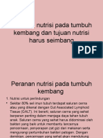 Peranan Nutrisi Pada Tumbang Dan Tujuan Nutrisi Seimbang