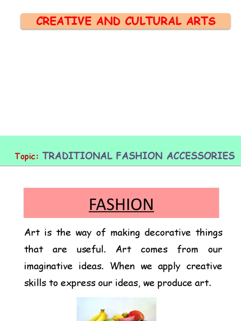 Grade 2 Wk5 Traditional Fashion Accessories PDF