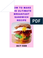 How To Make The Ultimate Breakfast Sandwhich Recipe