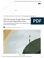 103 Life Lessons People Often Learn Too Late in Life (A Little Manual For Life) - by Thomas Oppong - Kaizen Habits - Nov, 2020 - Medium