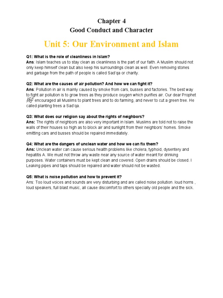 Chapter 4 Unit 5 | PDF
