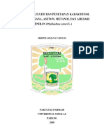 Analisis Kualitatif Dan Penetapan Kadar Fenol Ekstrak Heksana, Aseton, Metanol Dan Air Dari MENIRAN (Phyllanthus Niruri L.)