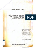 Historiografia Rio-Grandense Na Primeira República Um Estudo Exploratório