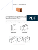 RESUMO SOBRE ALVENARIA E BLOCOS CERÂMICOS PARA CONCURSOS