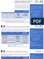 Calendrier Des Tests de Langues Semestre 2 Version Finale