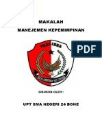 Makalah Manajemen Kepemimpinan Tgl....