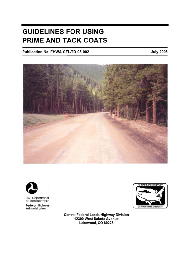 Prime and Tack Coat Application Guidelines | PDF | Volatile Organic ...