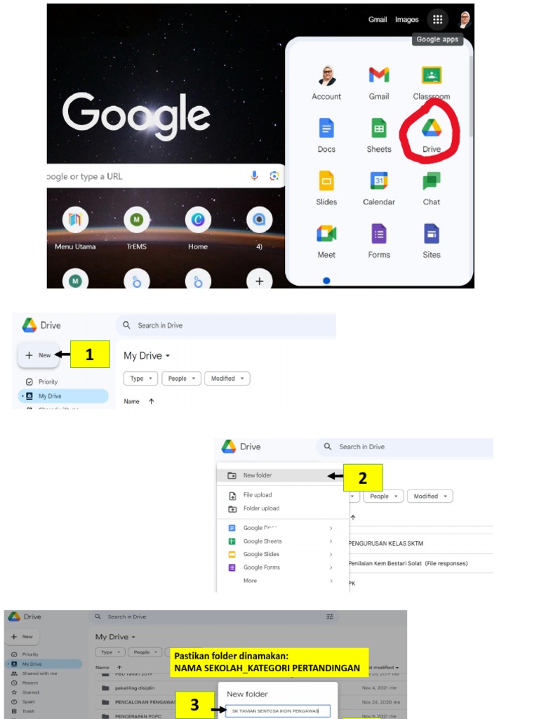 Cara Menyusun Folder di Google Drive | PDF