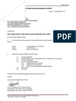 Notis Mesyuarat Unit Disiplin & Pengawas Bil 3-2022