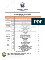 MPDCI School Calendar of Activities SY 2023 2024