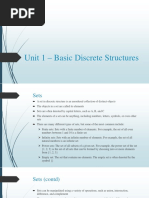 Unit 1 Basic Discrete Structures