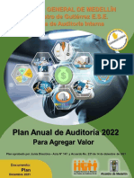Plan Anual de Auditoría HGM 2022