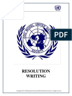 Resolution Writing Packet