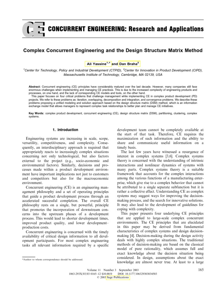 Challenges in Complex Concurrent Engineering | PDF | New Product ...