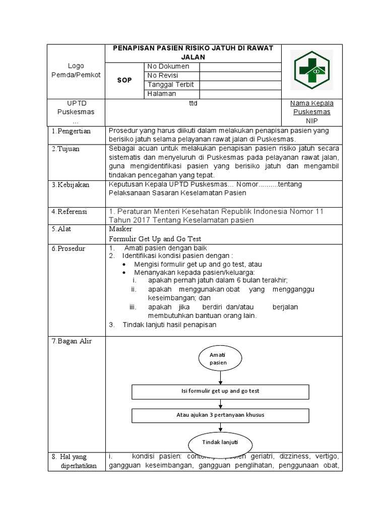 5 3 6 A Penapisan Pasien Dengan Risiko Jatuh Di Rawat Jalan Pdf
