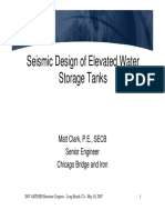 Seismic Design of Elevated Water Storage Tanks