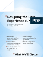 Designing The User Experience