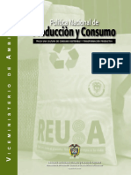 Producciòn y Consumo: Política Nacional de