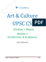 Art & Culture Upsc Cse: (Prelims + Mains) Architecture & Sculptures