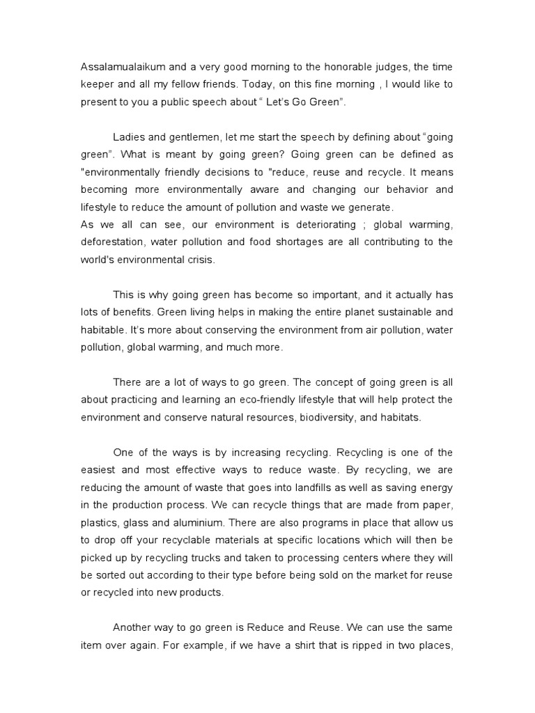 Public speaking text 2023 pdf recycling waste