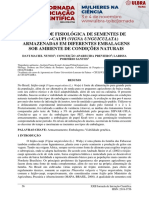 Qualidade Fisiológica de Sementes de Feijão-Caupi Armazenadas em Diferentes Embalagens