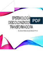 EPISTEMOLOGÍA DESCOLONIZADORA Y TRANSFORMADORA. Dra. Sandra Mitzilan Unzueta Morales P. Ph. D.