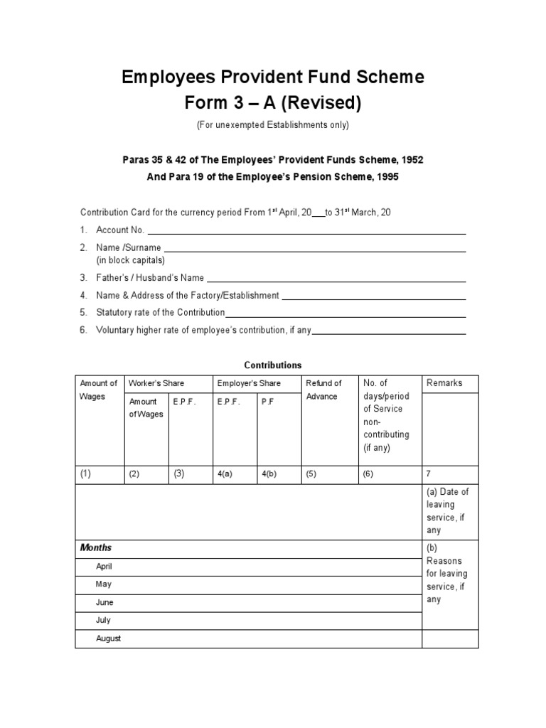 PFF3A | PDF | Employment | Pension