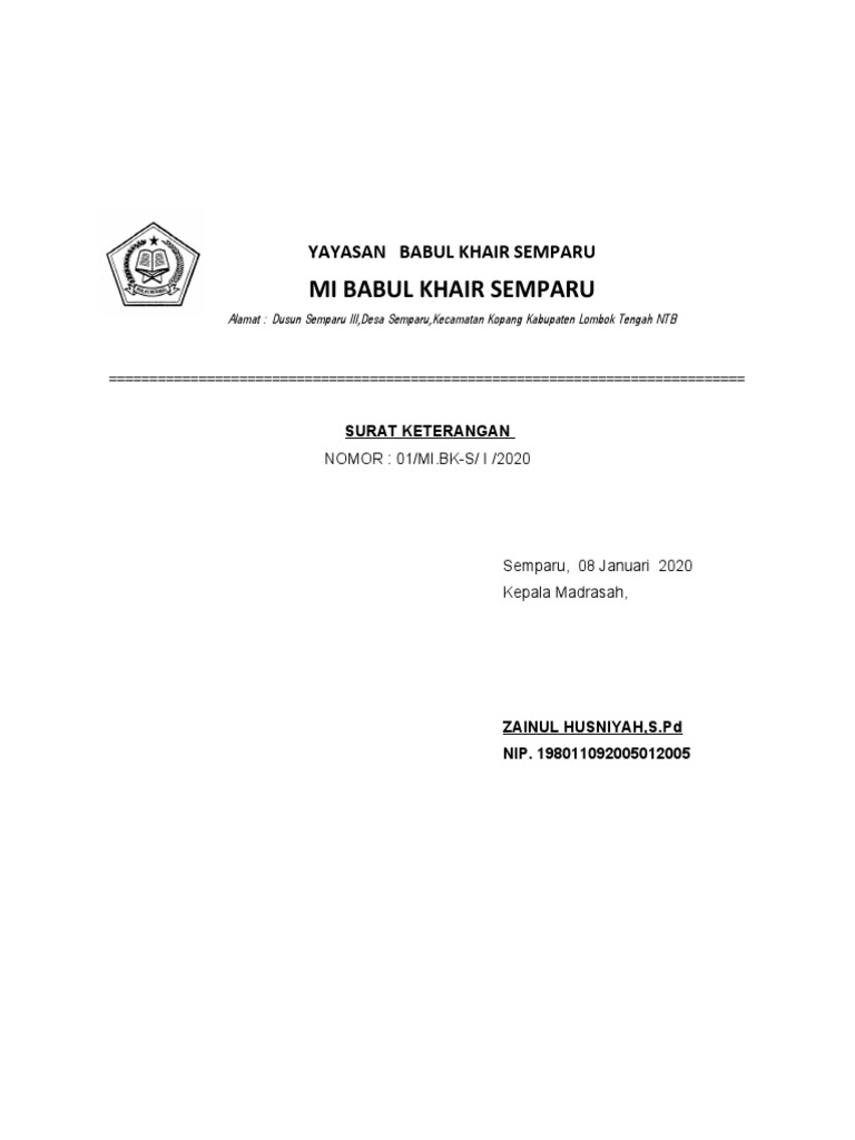 Contoh Kop | PDF