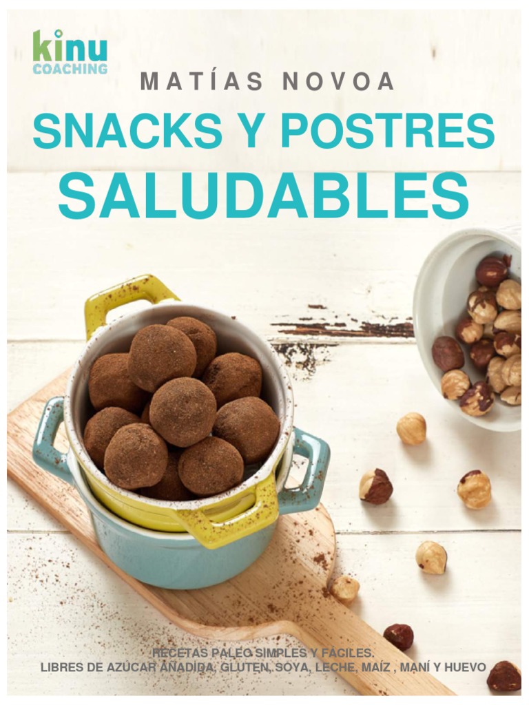 Snacks Y Postres Saludables Pdf Postres Chocolate