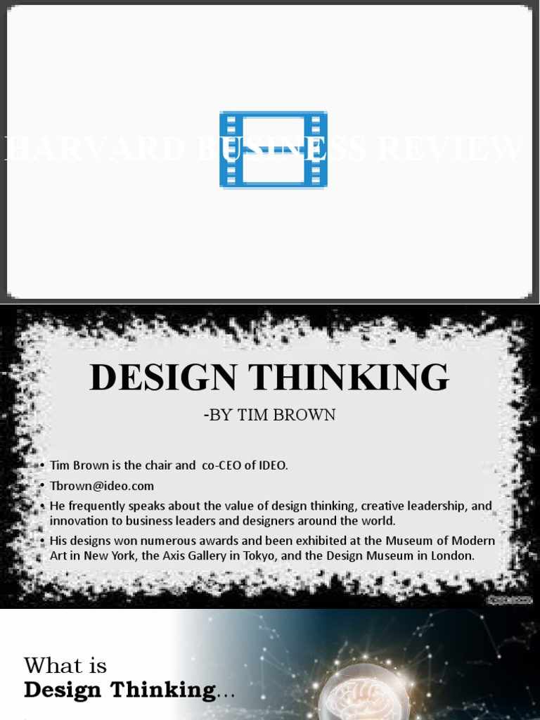 Design Thinking Hbr Pdf