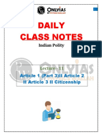 Polity 11 - Daily Class Notes - (UPSC Sankalp 2.0 (Hinglish) )