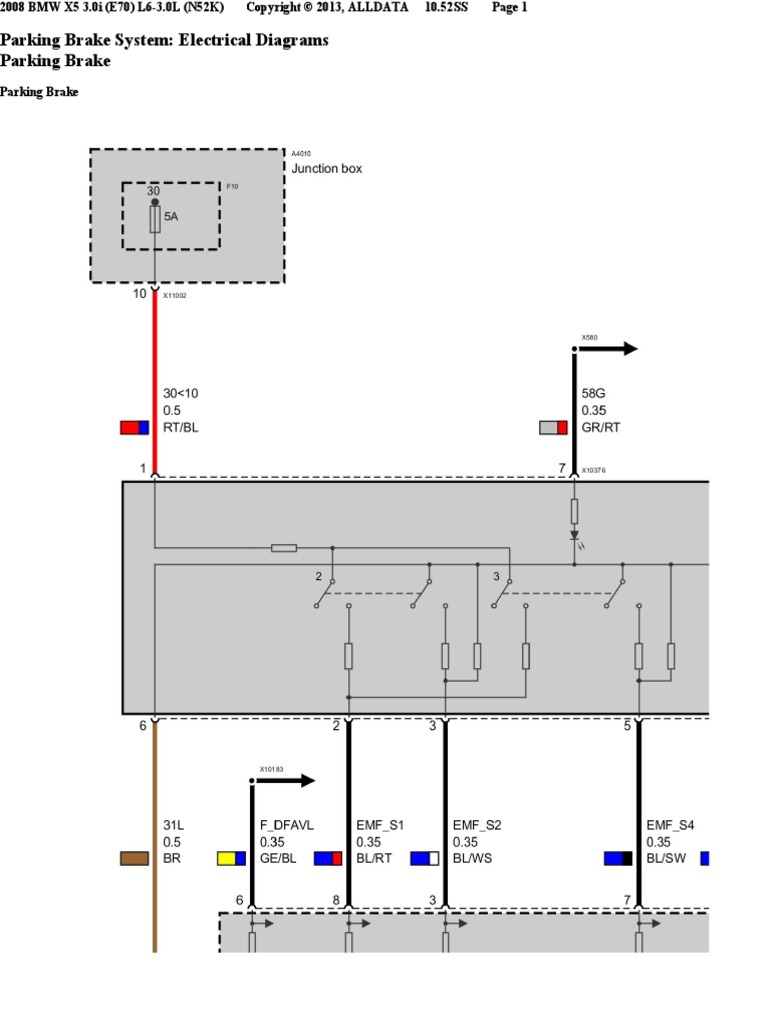 Parking Brake BMW x5 PDF