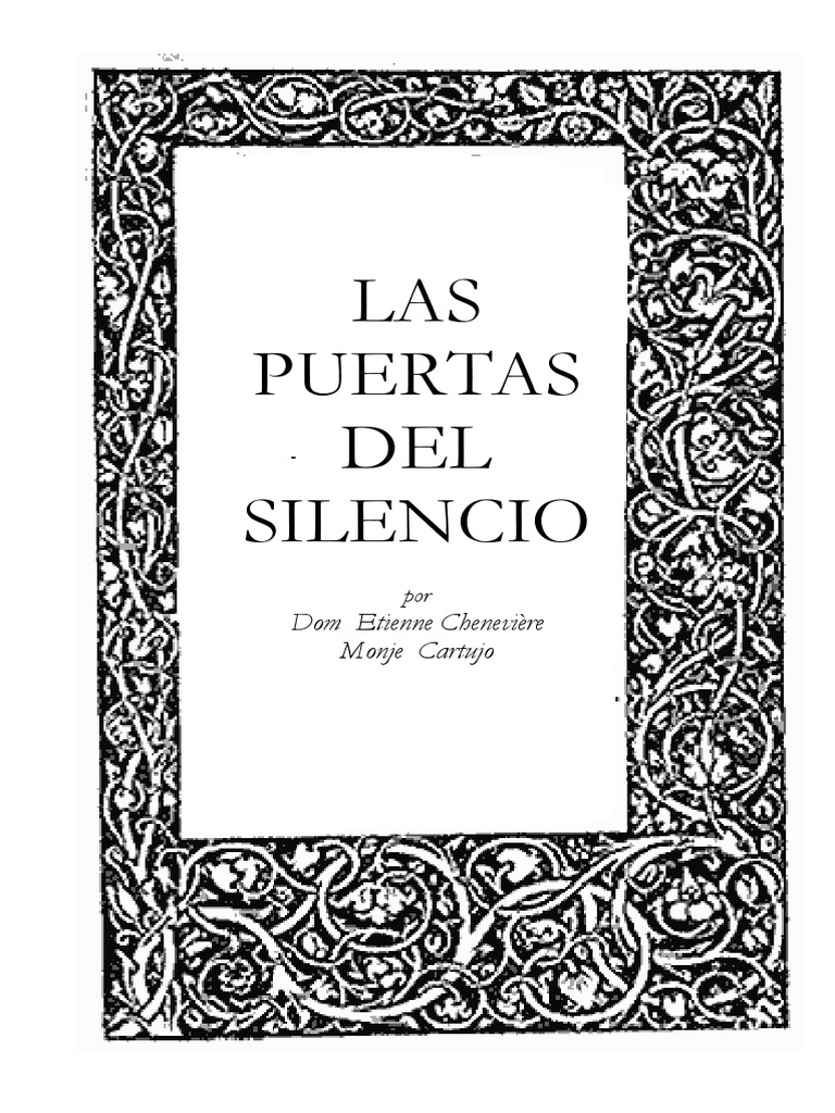 Las Puertas Del Silencio Dom Etienne Cheneviere Folleto Carta Pdf
