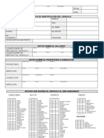 Acta de Inventario de Vehiculo