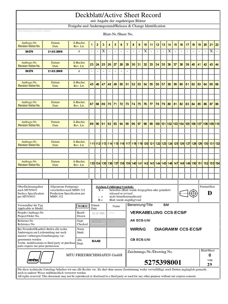 233 MTU Mechanical Drawing SM CCSECS (5275398001) PDF
